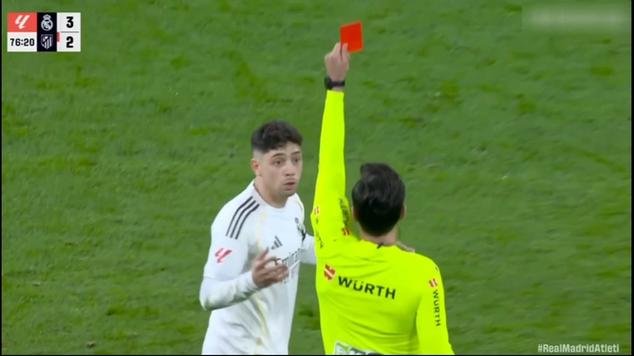 不追加禁赛！官方：巴尔韦德红牌停赛一场，维持主裁判原有判罚