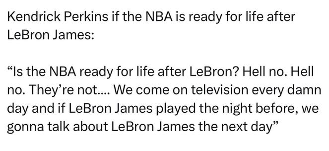 帕金斯：有太多球员在给NBA抹黑了而文班则是NBA宝贵的财富