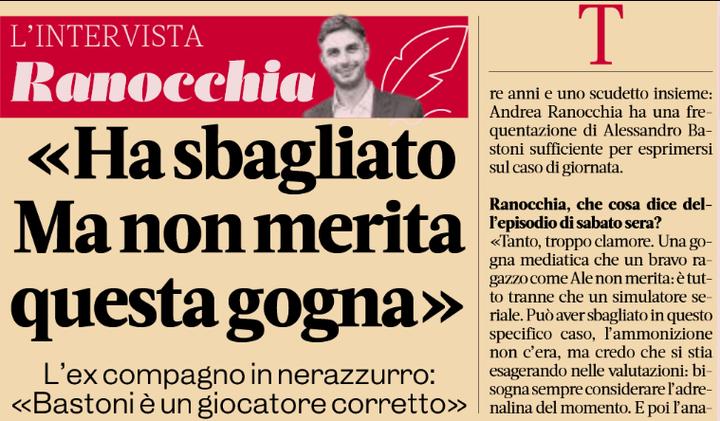 意媒：因此前巴斯托尼事件影响，意甲准备出台新规对假摔进行罚款