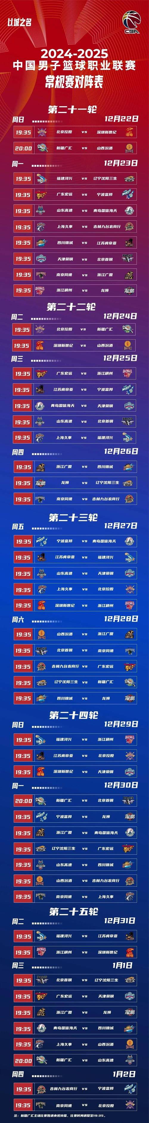 广东东莞cba赛程表，cba东莞队赛程